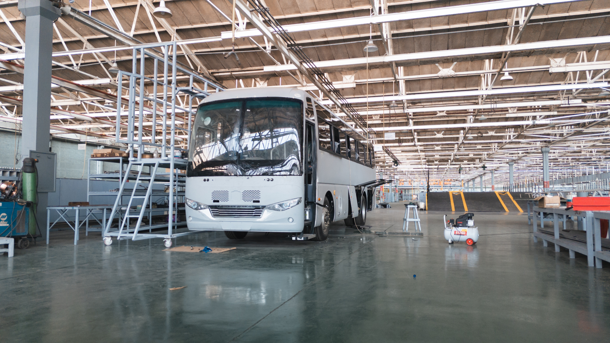 Yutong D7 on the Mutare assembly line